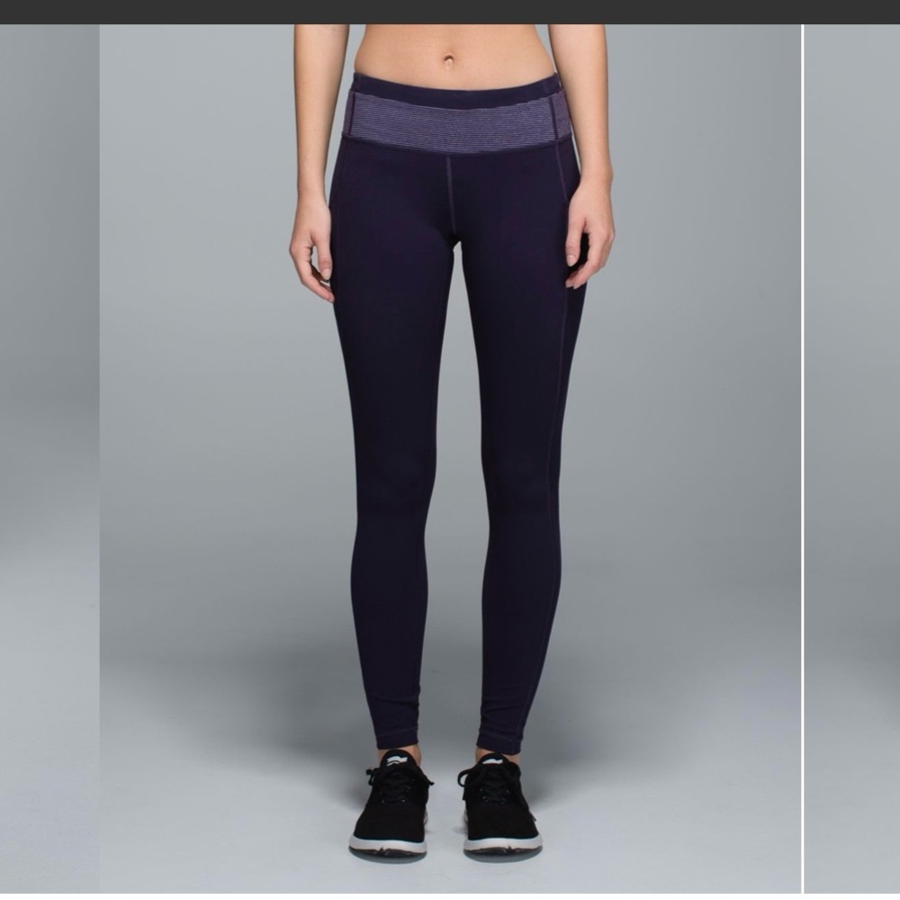 lululemon Speed Tight II *Full-On Luxtreme (Brushed) Black Grape/Wee Stripe